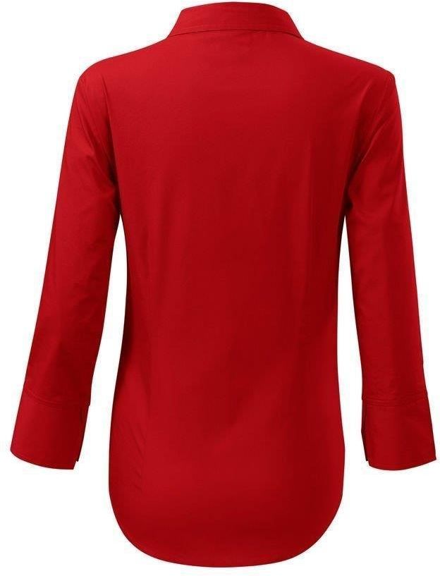Koszula damska elegancka, długi rękaw 3/4, MALFINI STYLE LS, czerwona - zdjęcie 1 Koszula damska elegancka, długi rękaw 3/4, MALFINI STYLE LS, czerwona