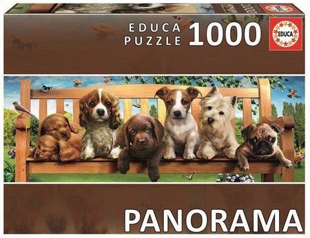 Educa Puzzle 1000El. Dogs In The Quay Panorama 3D