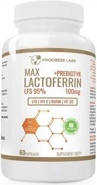Zdjęcie Progress Labs Laktoferyna 100Mg Lfs 95% Max Complex Odporność + Prebiotyk Produkt Vege 60 Kaps - Pszów