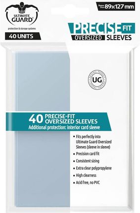 Ultimate Guard UG Precise-Fit Sleeves Oversized Transparent 89x127 (40)