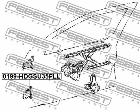 Febest Zawias Drzwi 0199 Hdgsu35Fll 0199Hdgsu35Fll - zdjęcie 2
