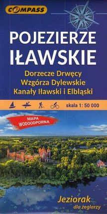 Pojezierze Iławskie,Wzgórza Dylewskie mapa Compass