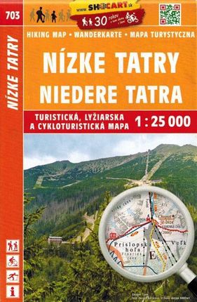Niżne / Niskie Tatry Mapa Turystyczna 703 1:25 000