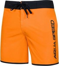 Zdjęcie AQUA SPEED Szorty pływackie EVAN XS Czarny, Pomarańczowy - Lubin