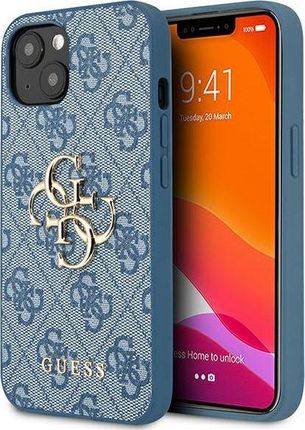 Guess GUHCP13S4GMGBL iPhone 13 mini 54" niebieski 4G Big Metal Logo