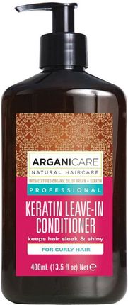Arganicare Arganicare Keratin Odżywka Bez Spłukiwania Do Kręconych Włosów Z Keratyną 400 ml