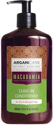 Arganicare Arganicare Macadamia Odżywka Bez Spłukiwania Do Kręconych Włosów 400 ml