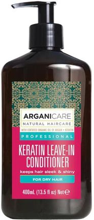 Arganicare Arganicare Keratin Odżywka Bez Spłukiwania Do Suchych Włosów Z Keratyną 400 ml
