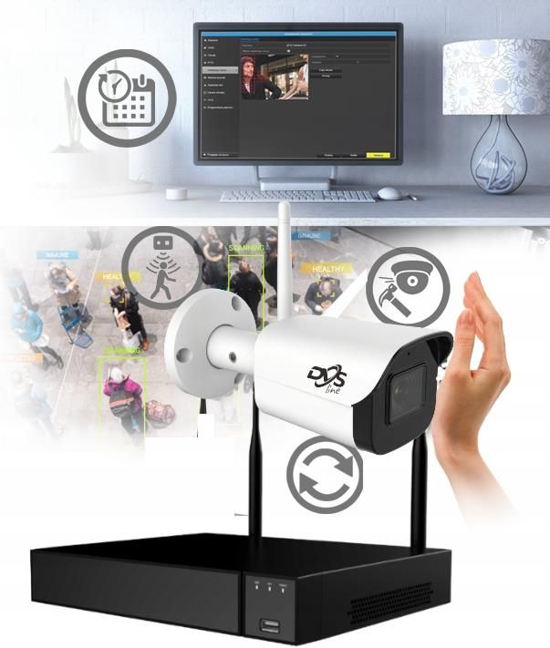 DVS ZESTAW DO MONITORINGU WIFI 6 KAMER 2MPX FULLHD P2P - zdjęcie 7 DVS ZESTAW DO MONITORINGU WIFI 6 KAMER 2MPX FULLHD P2P