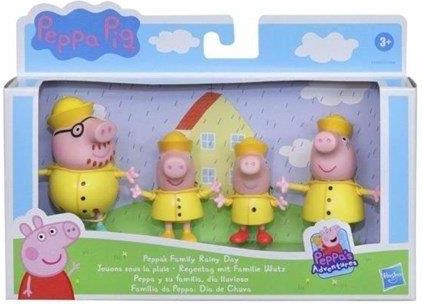 Hasbro Świnka Peppa 4-Pack Peppa's Family Rainy Day F2193