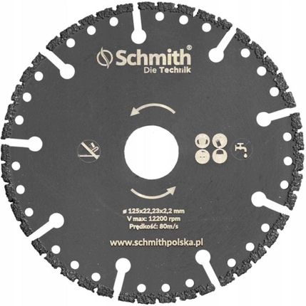 SCHMITH Tarcza Diamentowa Uniwersalna 125mm STU-125