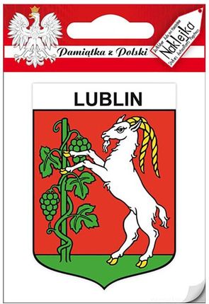 Steelblue Naklejka pojedyncza herb Lublin (BD742)
