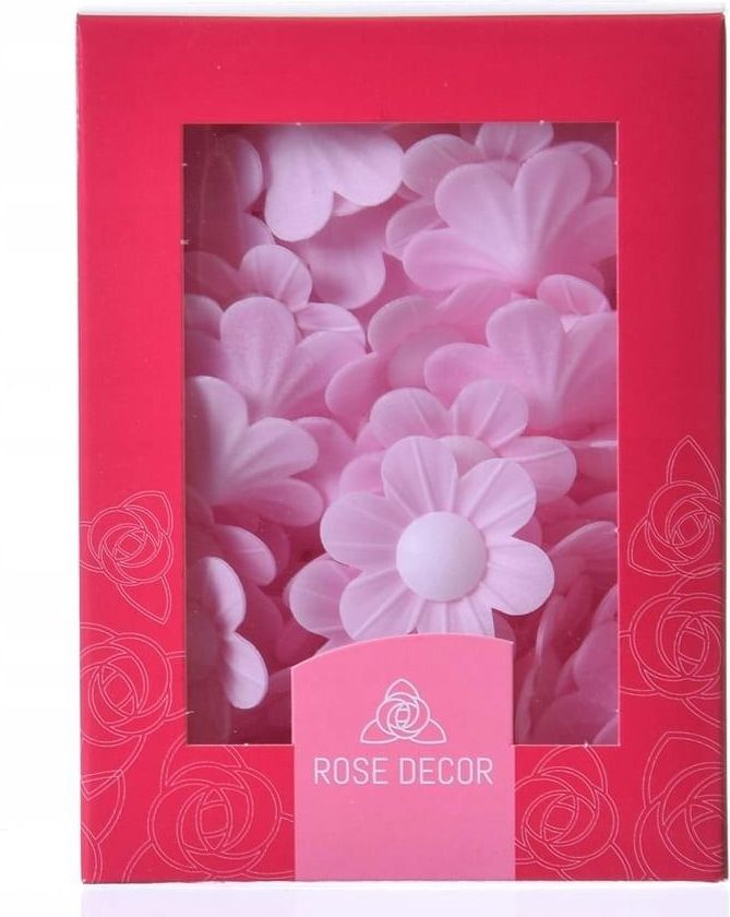 Daisy Decor Niezapominajka waflowa Różowa 70szt kwiat Ceny i opinie