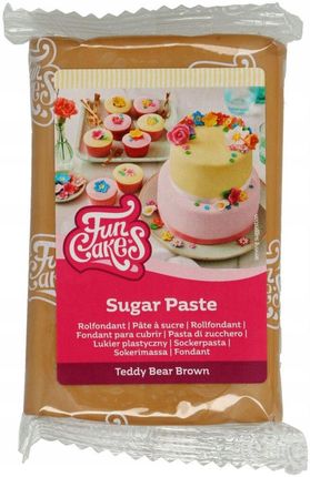 Fun Cakes FunCakes Masa cukrowa brązowa Teddy Bear 250 g