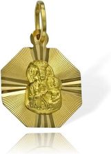 Norbisrebro Złoty Diamentowany Medalik z Matką Boską Częstochowską - Próba 585 (IDRMEDALIK30032021)