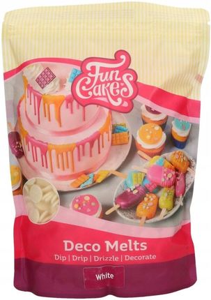 Fun Cakes Dropsy czekoladowe Deco Melts Białe 1 kg bez E171