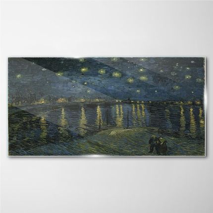 Coloray Obraz na Szkle Gwiaździsta noc Van Gogh 140x70 cm (OSH2S016140X70CM)