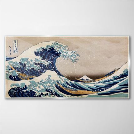 Coloray Obraz na Szkle Świetna fala Kanagawa 120x60 cm (OSH2S056120X60CM)