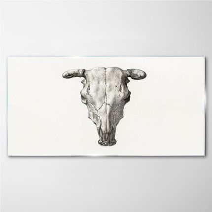 Coloray Obraz Szklany Rysunek Zwierzę Krowa Czaszka 120x60 cm (OSH2S481405120X60CM)