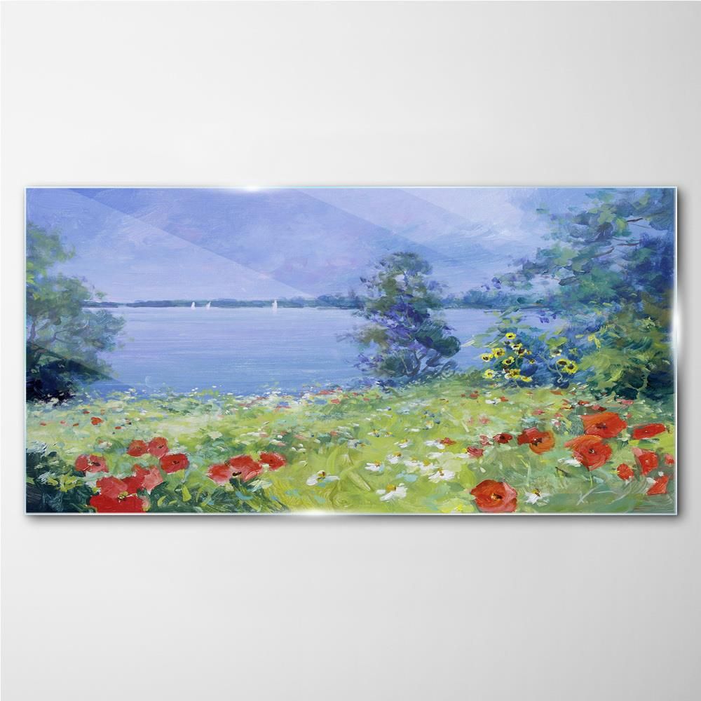 Coloray Obraz Szklany Kwiaty Woda Przyroda 140x70 Cm OSH2S49218605140X70CM Opinie I