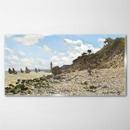 Coloray Obraz na Szkle Łodzie Przy Plaży Monet 120x60 cm (OSH2S547288120X60CM)