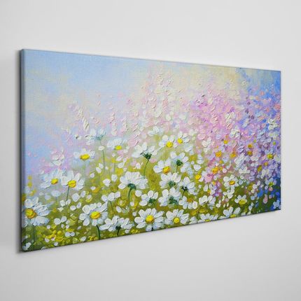 Coloray Obraz Canvas Nowoczesny Łąka Kwiaty 140x70 cm (OCH151740616140X70CM)