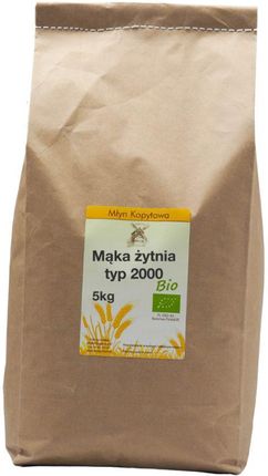 Młyn Kopytowa Mąka Żytnia typ 2000 Razowa Ekologiczna 5kg