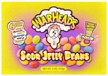 Warheads Sour Jelly Beans lekko kwaśne fasolki Usa
