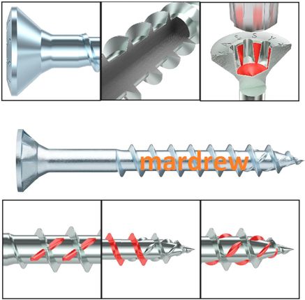 WURTH Wkręt ASSY 4 CSMP RW20 A2K 3.5x50 019013550 005 500
