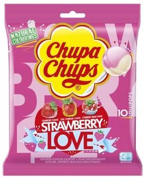 Chupa Chups Lizaki Strawberry Love 120g