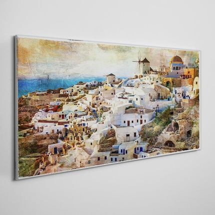 Coloray Obraz Canvas Miasto morze pejzaż miejski 120x60 cm (OCH234025504120X60CM)