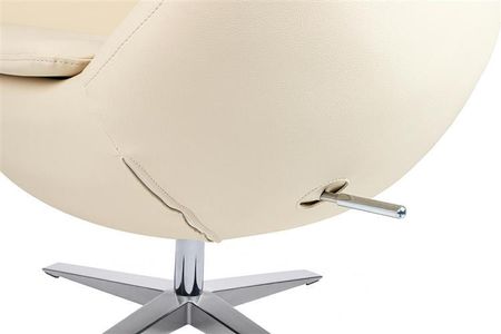 King Home Fotel Egg Szeroki Pu Beżowy 16045 - zdjęcie 5
