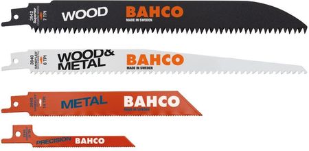 BAHCO zestaw 5 szt. brzeszczotów bagnetowych do piły szablastej, do drewna i metalu, Bahco [3940-MIX-SET-5P]