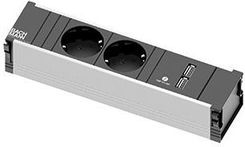 Zdjęcie Bachmann Coni Listwa Zasilająca 2 Gniazda Schuko + Ładowarka Usb BM9120156 - Wejherowo