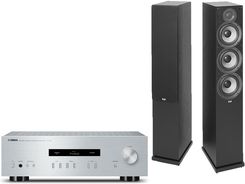 Yamaha A-S201 Srebrny + ELAC Debut 2.0 F6.2 Czarny
