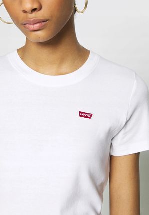 T-Shirt Levi's Ss Rib Baby Tee White 37697-0000 L - Ceny i