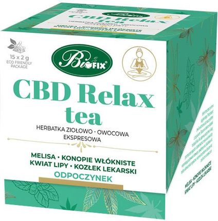 Bi Fix CBD Relax Tea, herbatka ziołowo-owocowa, 2 g x 15 sasz