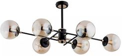 Zdjęcie ALFA TANOS LAMPA WISZĄCA 6-PUNKTOWA CZARNA/ZŁOTA (62179) - Knurów