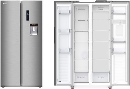 Lodówka Amica FY5079.3DFXBI Side by Side 176,3 cm Srebrna od