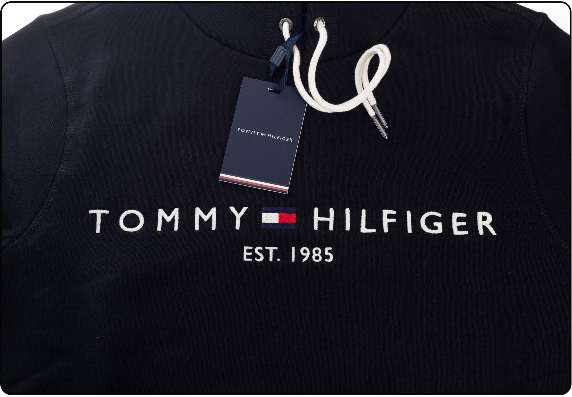 TOMMY HILFIGER BLUZA MĘSKA OCIEPLANA Z KAPTUREM CORE TOMMY LOGO HOODY ...