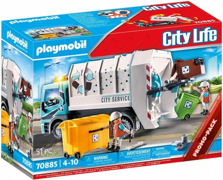 Playmobil Pojazd City Life Śmieciarka Z Sygnałem Świetlnym
