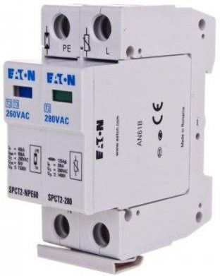 Eaton Ogranicznik przepięć C Typ 2 2P 20kA SPCT2-280-1+NPE 167619