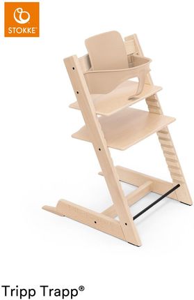 Stokke krzesełko Tripp Trapp z zestawem niemowlęcym Baby Set Natural 