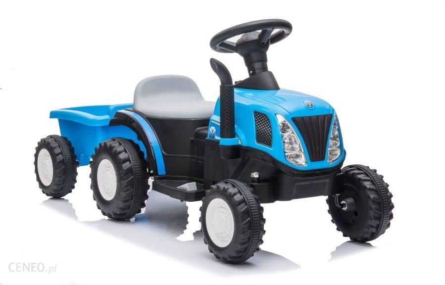Traktor Na Akumulator z Przyczepą A009 Niebieski