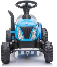 Traktor Na Akumulator z Przyczepą A009 Niebieski - Traktory dla dzieci
