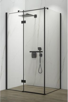 Drzwi uchylne jednoczęściowe Atrium Catania Nero 90×200 cm czarny mat UP0309 B