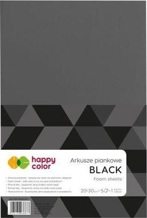 Happy Color Arkusze piankowe A4 5 ark czarny Happy Color Happy Color