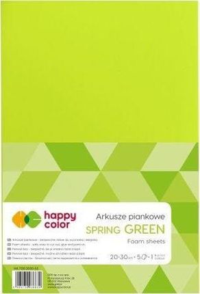 Happy Color Arkusze piankowe A4 5 ark zielony wiosenny Happy Color Happy Color