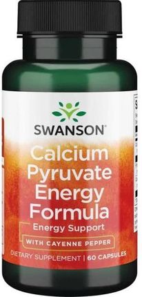 Swanson - Calcium Pyruvate Energy Enhancer, Pirogronian Wapnia, 60 kaps