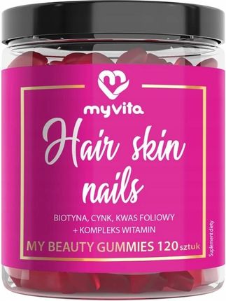 MyVita, Hair Nails Skin Żelki, 120 szt